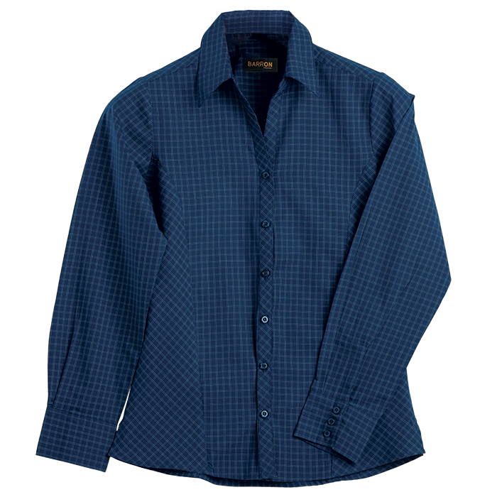 Pioneer Check Blouse Long Sleeve Ladies