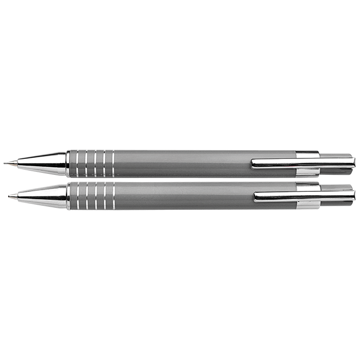Lacquered Barrel Matching Ballpoint Pen and Clutch Pencil Set