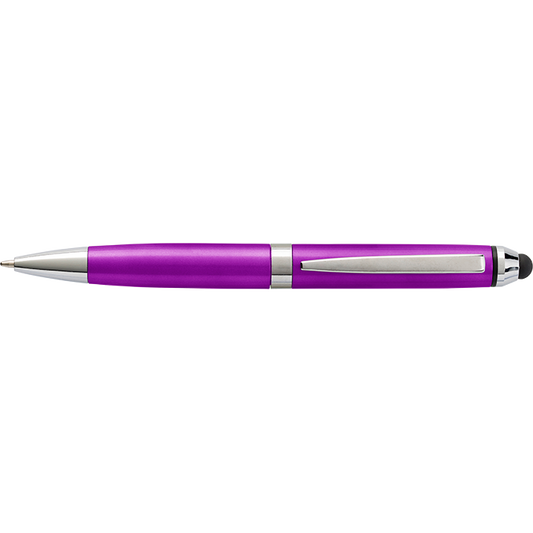Coloured Barrel Ballpoint Pen with Stylus