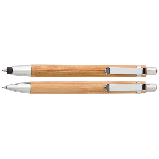 Bamboo Pen and Clutch Pencil Set