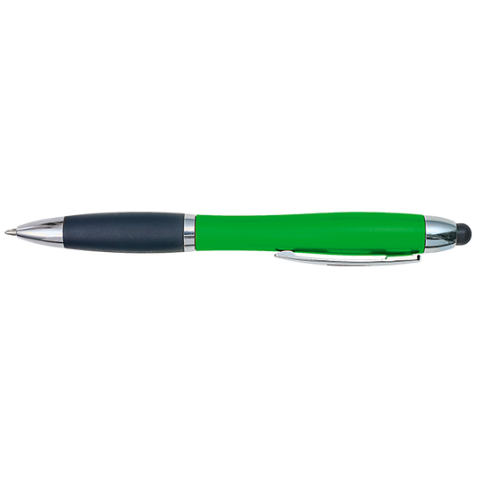 Curved Design Logo Light Up Ballpoint Pen